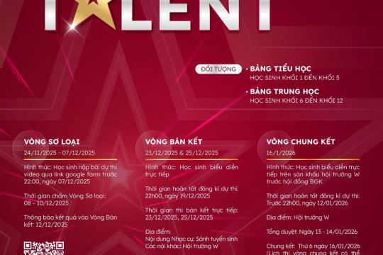 CUỘC THI TÌM KIẾM TÀI NĂNG HOMER’S GOT TALENT 2025 – KHƠI MỞ CẢM HỨNG, LAN TỎA TÀI NĂNG