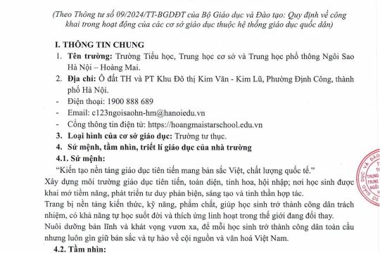 Báo cáo thường niên năm học 2025-2026