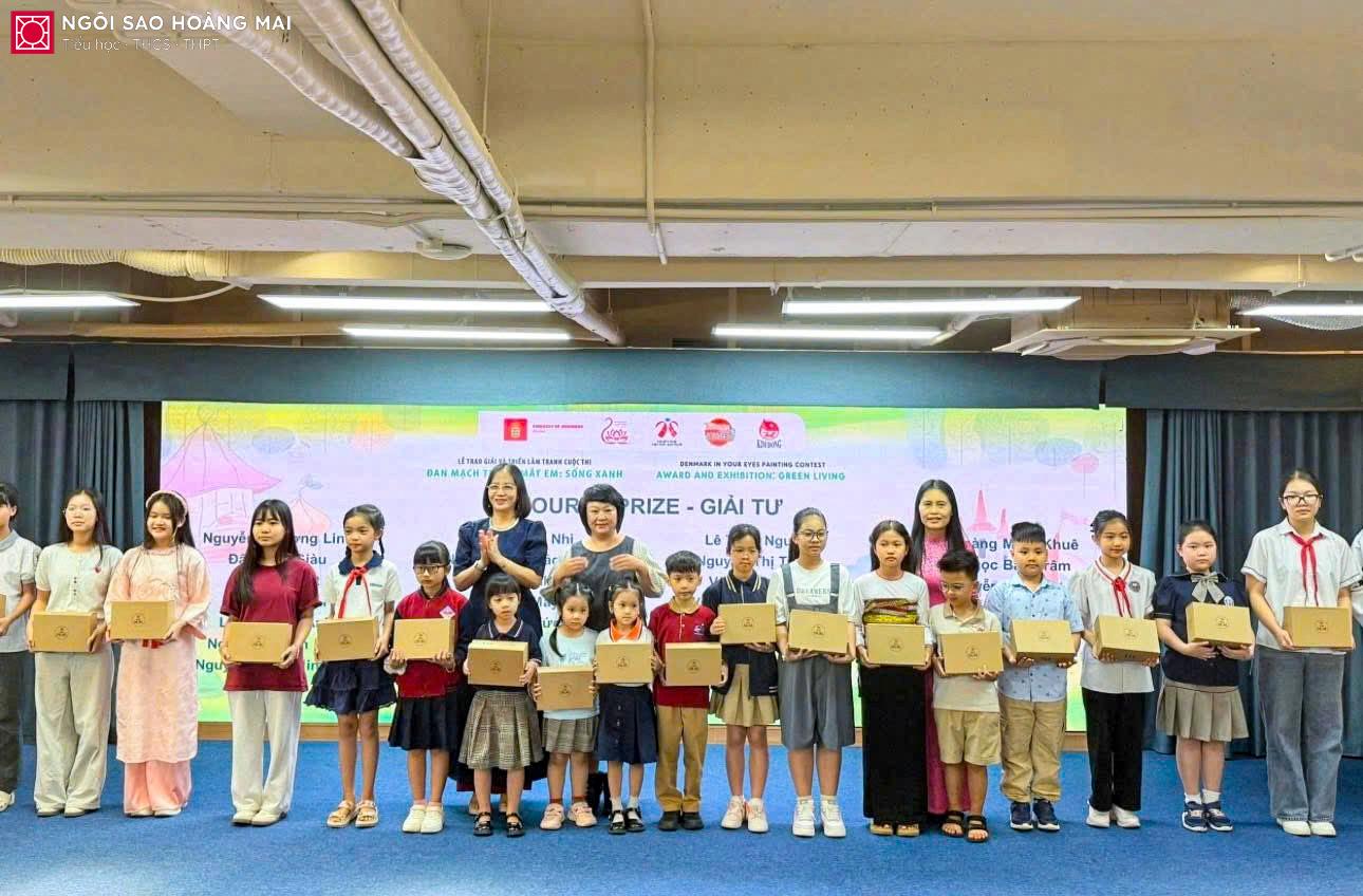 TỰ HÀO HỌC SINH NGÔI SAO HOÀNG MAI: PHẠM MINH AN LỚP 1A2 ĐẠT GIẢI TƯ CUỘC THI "ĐAN MẠCH TRONG MẮT EM"