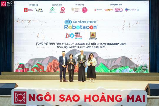 HỌC SINH NGÔI SAO HOÀNG MAI GHI DẤU ẤN RỰC RỠ TẠI VÒNG VỆ TINH FIRST® LEGO® LEAGUE HÀ NỘI CHAMPIONSHIP 2026